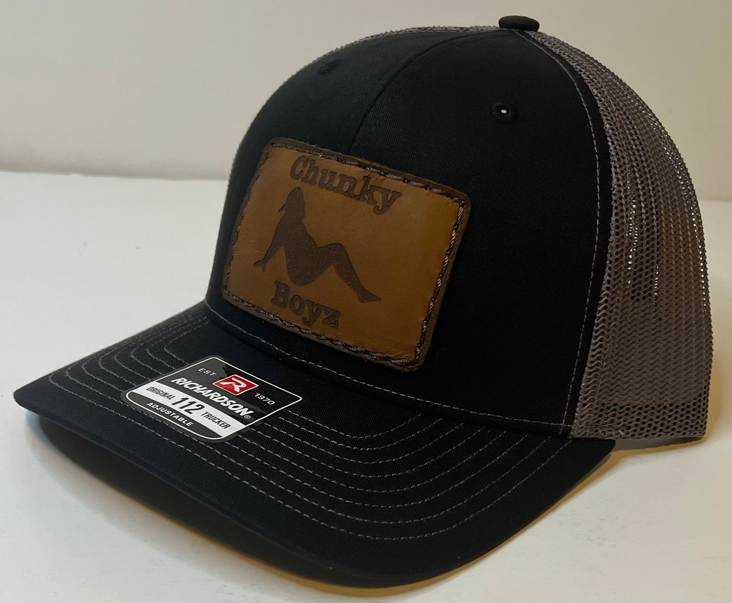 Fat Guy Logo Leather Patch Snap