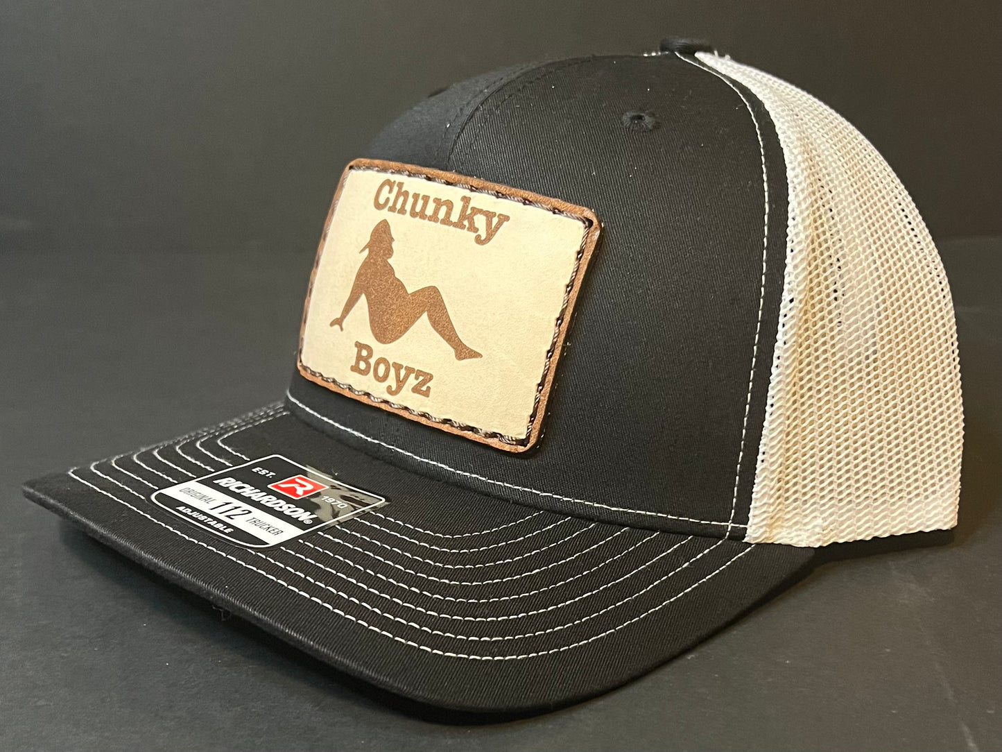 Fat Guy Logo Leather Patch Snap
