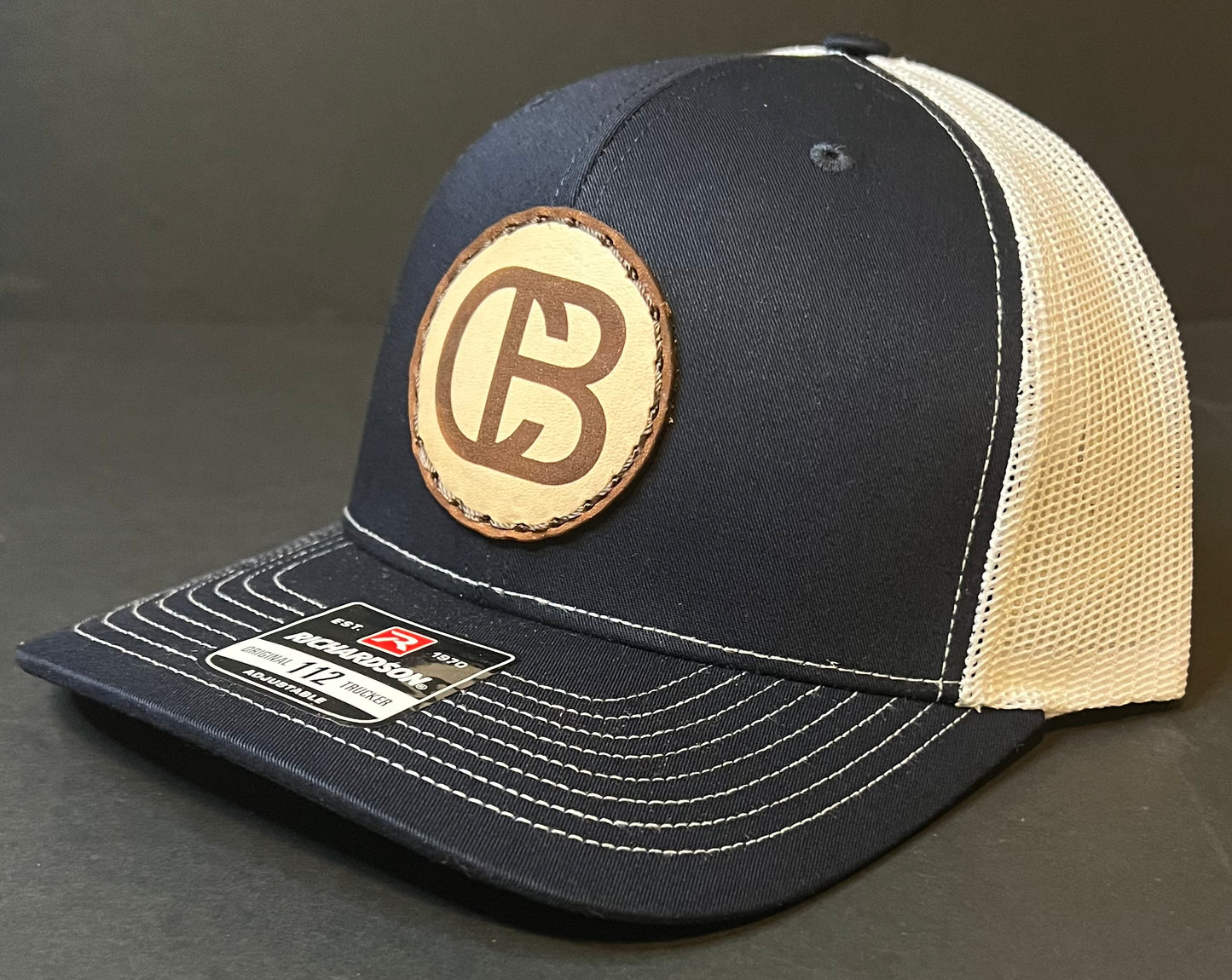 CB Logo Leather Patch Snap