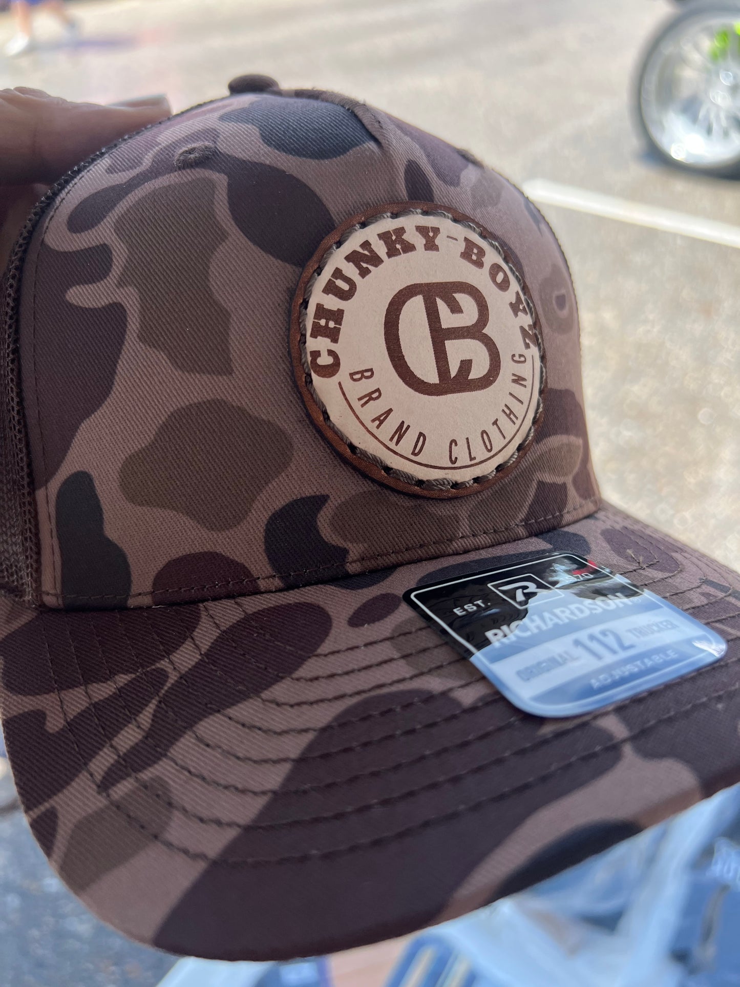 CB Logo Leather Patch Snap