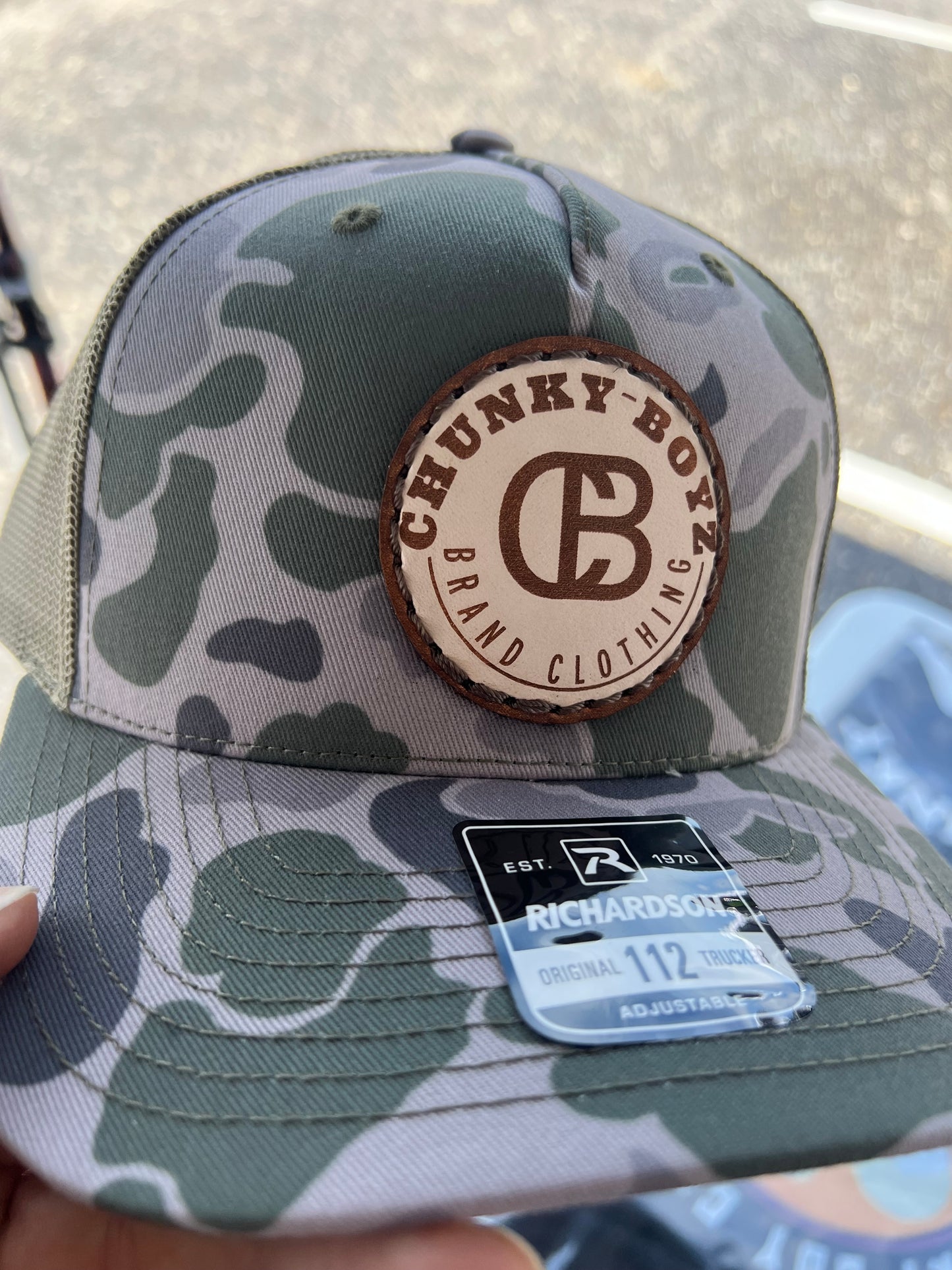 CB Logo Leather Patch Snap