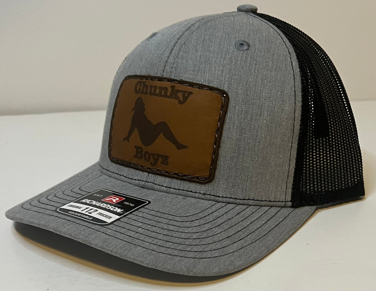 Fat Guy Logo Leather Patch Snap