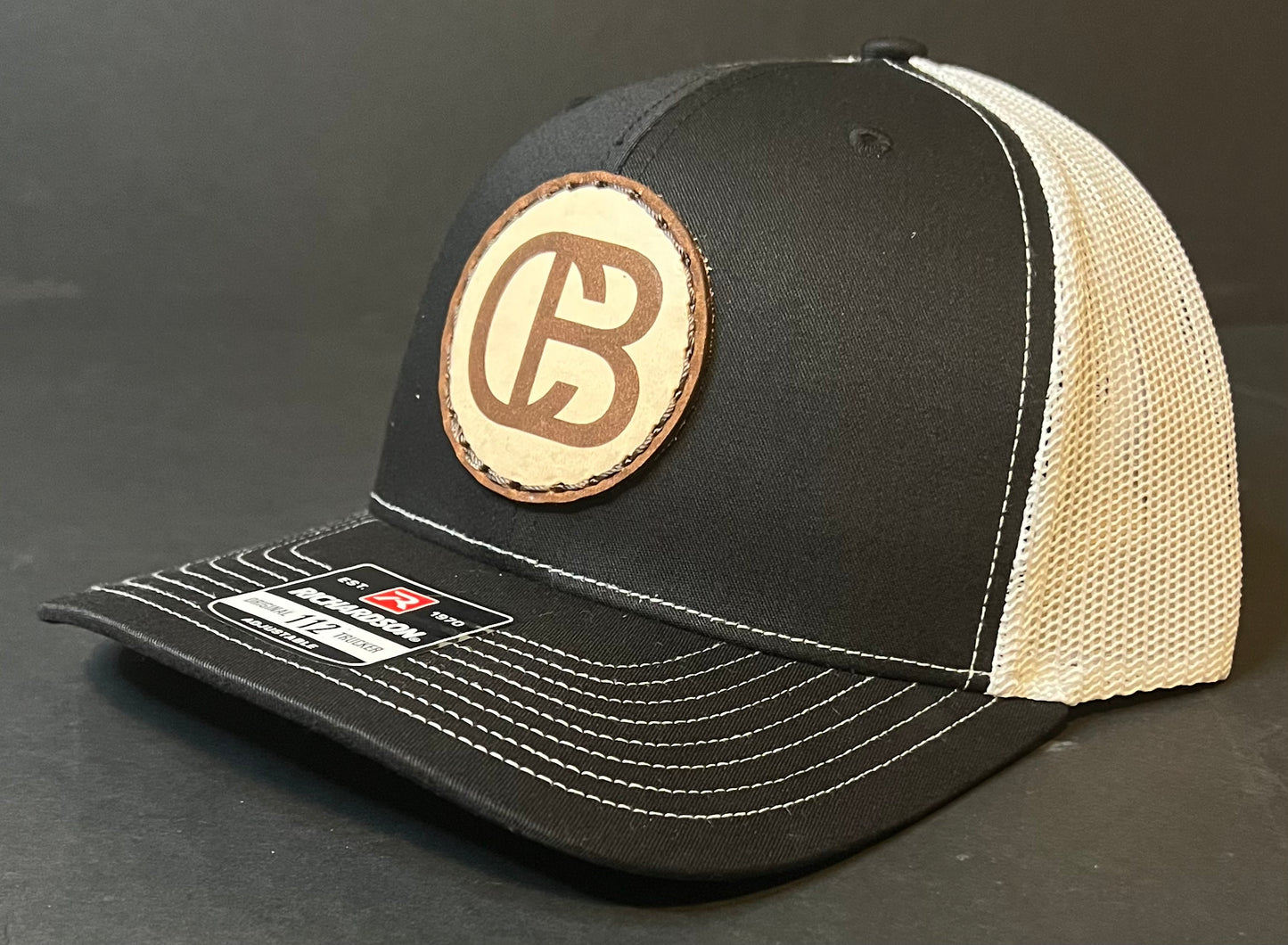 CB Logo Leather Patch Snap